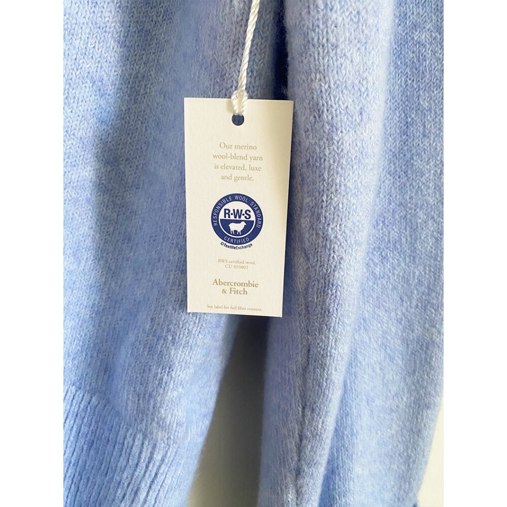 Abercrombie Madeline Merino Blend Sweater in Blue (M) - Picture 4 of 9